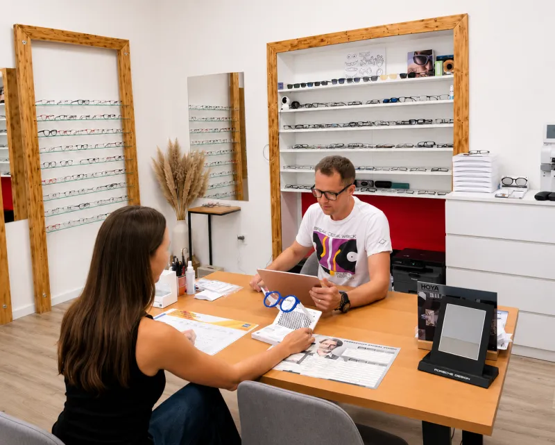 Výběr dioptrických brýlí s optometristou v Medi Optik