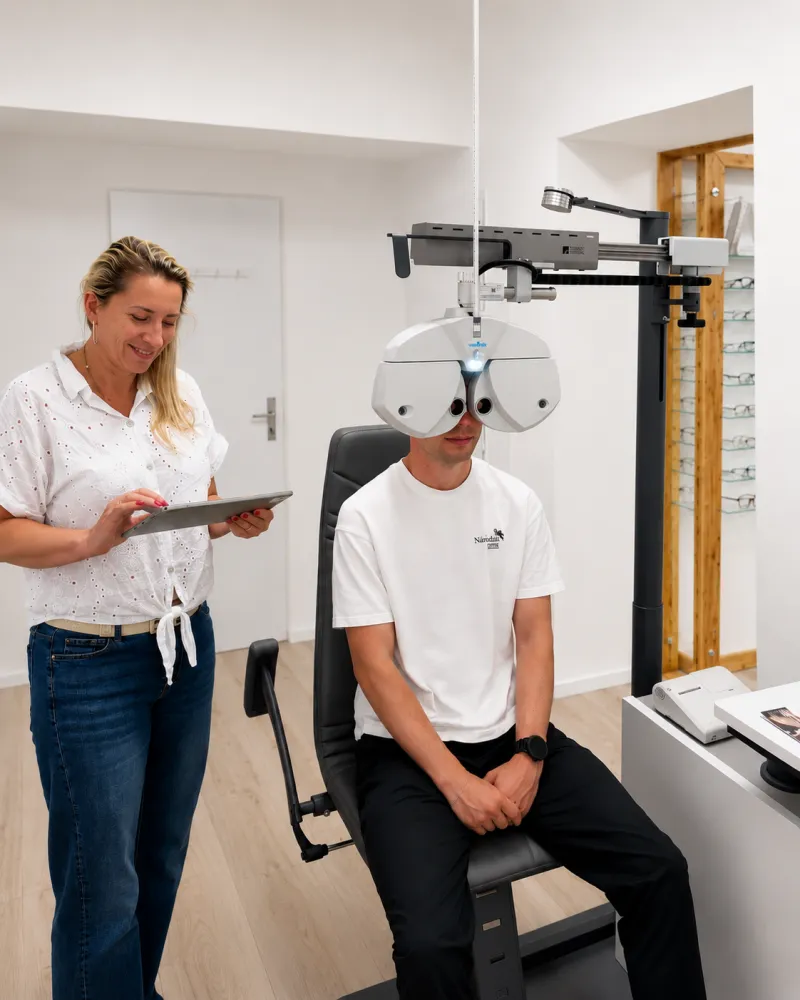 Profesionální měření zraku na phoropter v Medi Optik